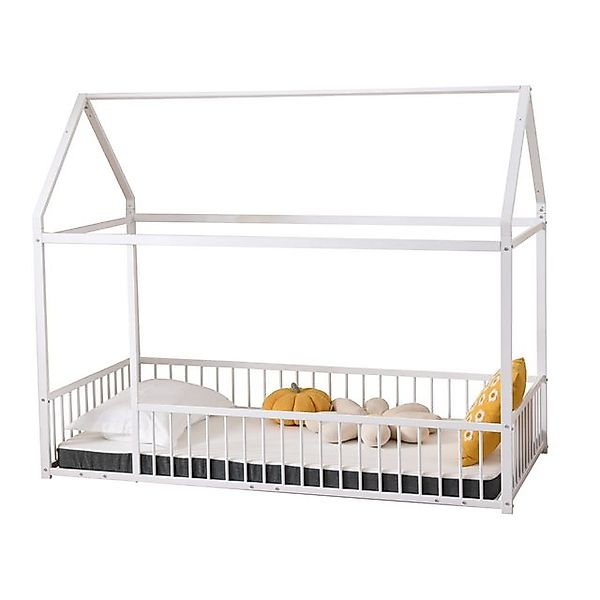 Gotagee Kinderbett Fußbett 90x190 Metallbett Hausbett Einzelbett Flachbette günstig online kaufen