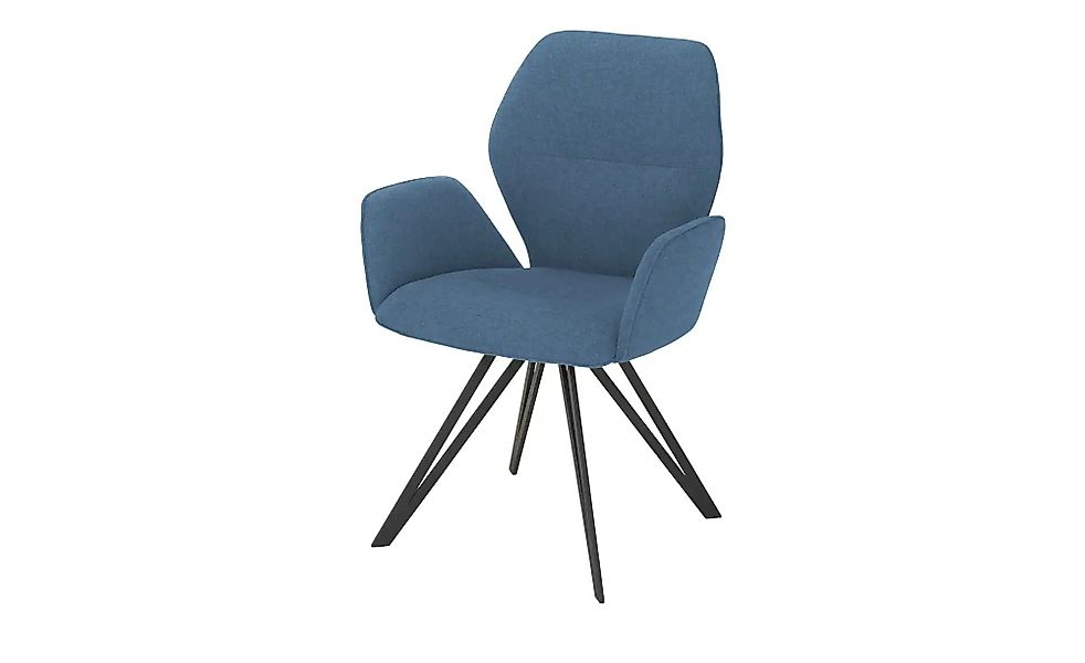 Armlehnstuhl  Merlot ¦ blau ¦ Maße (cm): B: 62 H: 90 T: 60.0 Stühle > Esszi günstig online kaufen