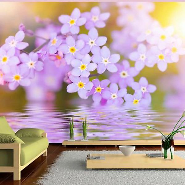 artgeist Fototapete Violet Petals In Bloom mehrfarbig Gr. 300 x 210 günstig online kaufen