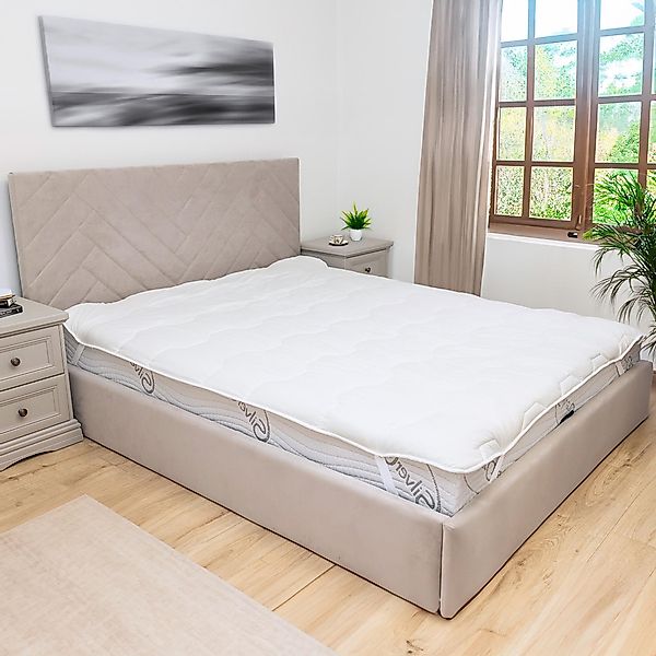 Matratzenschutzbezug matratzenschoner topper - 200x180cm spannbettlaken günstig online kaufen