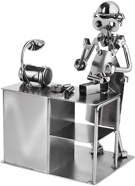 BRUBAKER Dekofigur Metallskulptur Schraubenmännchen Bastler (1 St), kunstvo günstig online kaufen