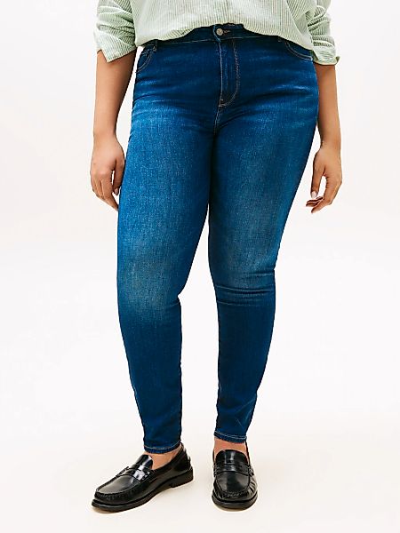 Tommy Hilfiger Curve Skinny-fit-Jeans "CRV DNM BLACK HARLEM U SKINNY HW" in günstig online kaufen