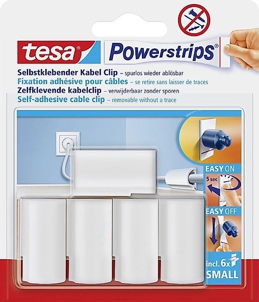 tesa Klebehaken tesa Powerstrips Kabel Clip günstig online kaufen