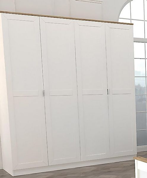 JVmoebel Kleiderschrank Schlafzimmer Kleiderschrank Moderne Möbel Weiß Holz günstig online kaufen