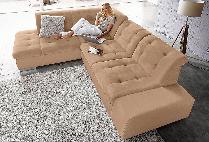 sit&more Ecksofa "Pale L-Form", inklusive Kopfteilverstellung, wahlweise mi günstig online kaufen