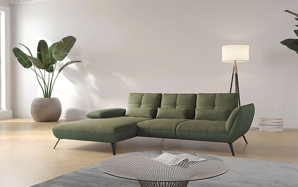 OTTO home Ecksofa "Mikado L-Form" inkl. Sitztiefenverstellung und Armteilve günstig online kaufen