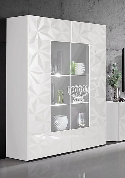 INOSIGN Vitrine Prisma Höhe 166 cm, Breite 121 cm, Stauraumvitrine mit 2 Tü günstig online kaufen