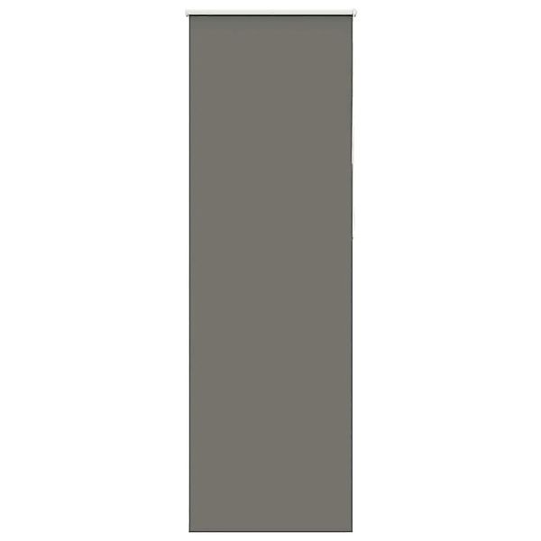 vidaXL Verdunkelungsrollo Grau 85x210 cm Stoffbreite 80,7 cm Polyester 4011 günstig online kaufen