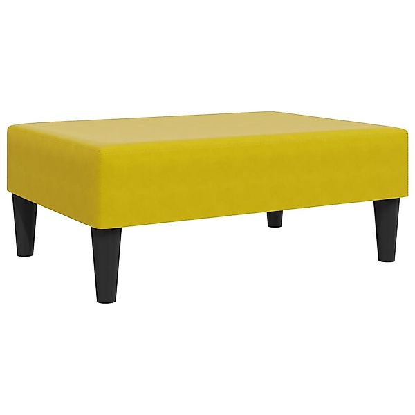 vidaXL Polsterhocker Fußhocker Gelb 77x55x31 cm günstig online kaufen