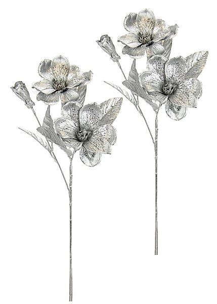 Kunstblume Magnolie, I.GE.A., Höhe 68 cm, 2er Set Dekoblume Metallic Effekt günstig online kaufen