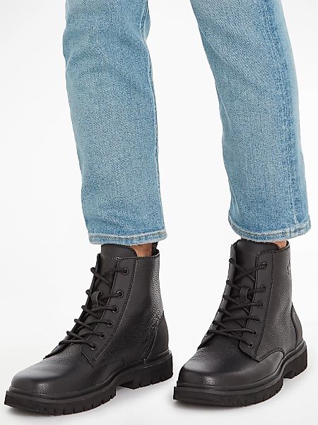 Calvin Klein Jeans Schnürstiefelette "EVA MID LACEUP BOOT LTH", mit Profils günstig online kaufen