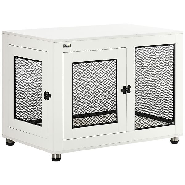 PawHut Hundekäfig mit Tischplatte, Kissen, 2 Türen, Hundehaus, Hundehütte, günstig online kaufen