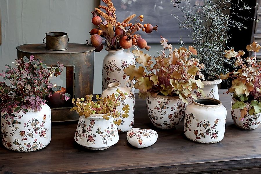 Annimuck Übertopf Chic Antique Nancy Blumentopf m. Blumenmotiv (1 St) günstig online kaufen