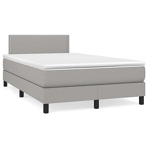 vidaXL Boxspringbett mit Matratze Blau 120x200 cm Stoff1373058 günstig online kaufen