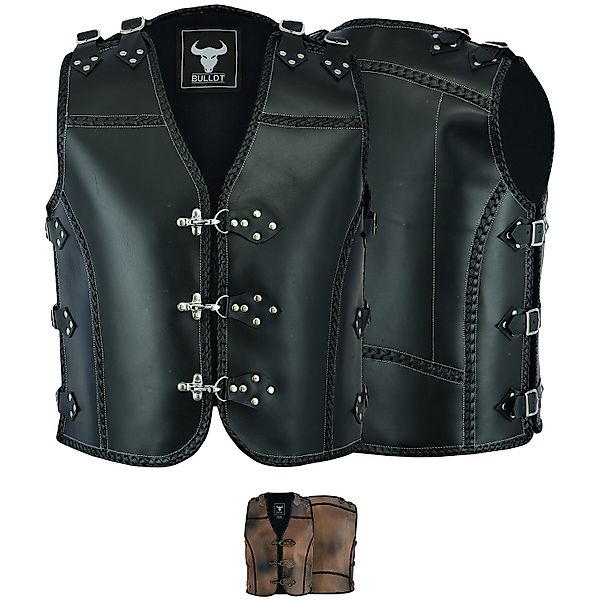 BULLDT Motorradweste GW695 Motorrad Lederweste Biker günstig online kaufen