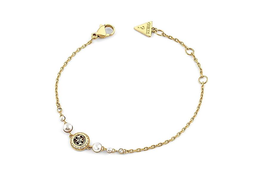 Guess Gliederarmband Damen-Multi Pearls 4G Goldfarben S günstig online kaufen