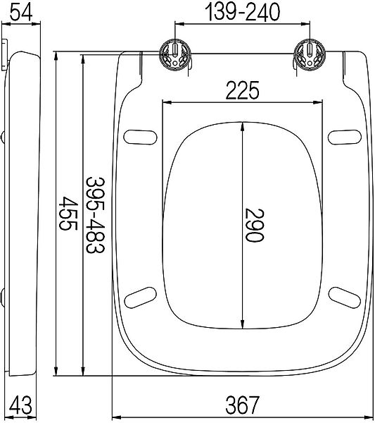 EUGAD WC-Sitz (1-St), Toilettendeckel mit Absenkautomatik günstig online kaufen