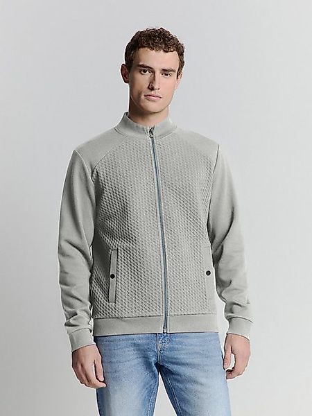 NO EXCESS Sweater No Excess Jacquard sweatshirt mit Vollreißverschluss günstig online kaufen