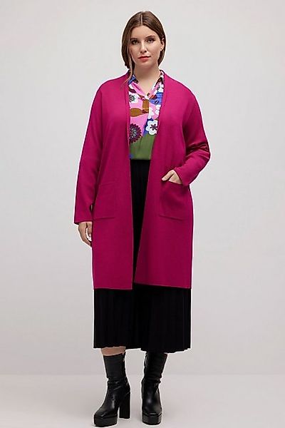 Ulla Popken Langjacke Strickjacke lange offene Form weicher Feinstrick günstig online kaufen