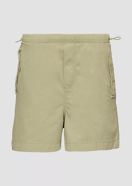 QS Shorts Lässige Shorts aus Baumwolltwill Gummizug, Garment Dye günstig online kaufen