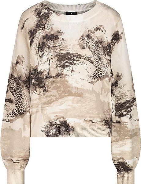 Monari Wollpullover Pullover sand gemustert günstig online kaufen