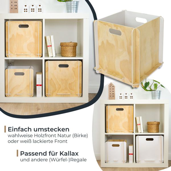 HMF Aufbewahrungsbox Praktische Regalbox aus Holz günstig online kaufen