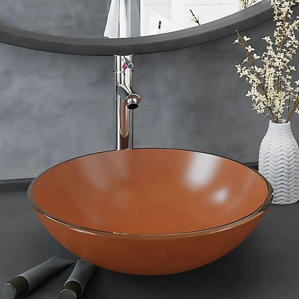 vidaXL Waschbecken Badezimmer Waschbecken mit Wasserhahn günstig online kaufen