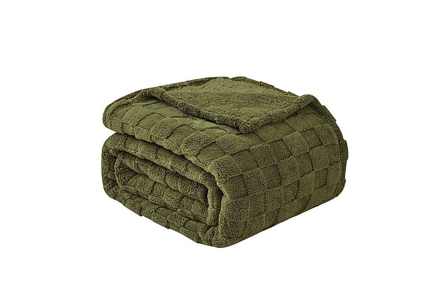 Good Nite Tagesdecke Gemütliche Fleecedecke - flauschig & kariert für alle günstig online kaufen