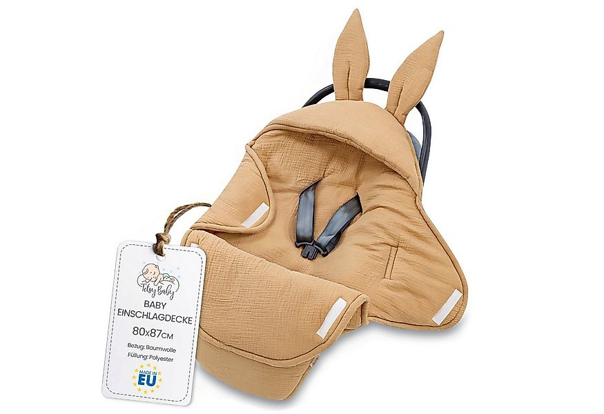 Einschlagdecke Einschlagdecke Musselin 80x87 cm Beige, Totsy Baby günstig online kaufen