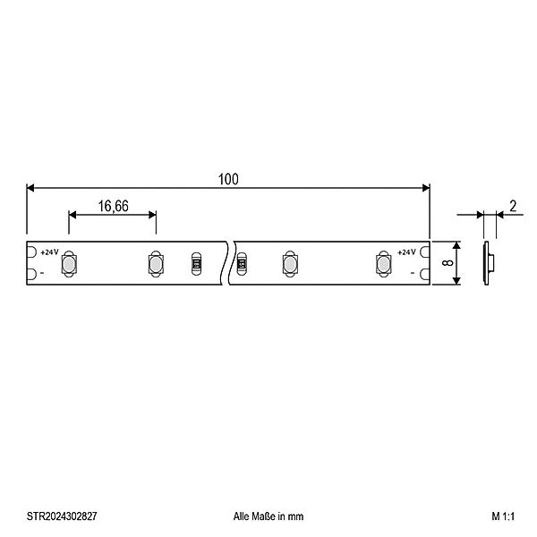 EVN STR2024 LED-Strip IP20 5m 24W 2.700K günstig online kaufen