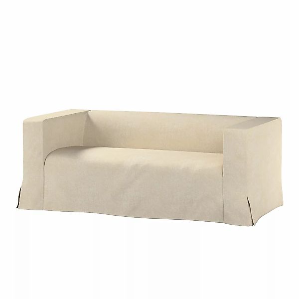 Bezug für Klippan 2-Sitzer Sofa, lang mit Kellerfalte, grau-beige, Klippan günstig online kaufen