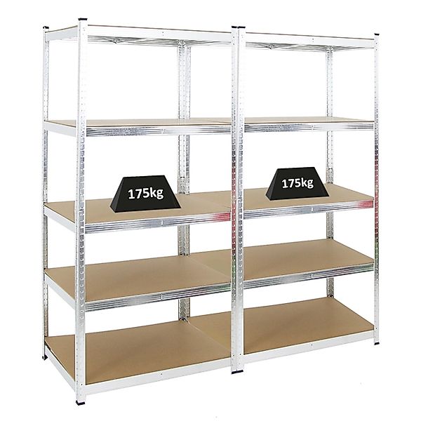 PROREGAL Mega Deal 2x Schwerlastregal Ragnar HxBxT 180 x 90 x 60 cm Fachlas günstig online kaufen