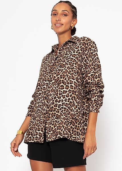 SASSYCLASSY Langarmbluse Klassische Musselin Bluse Damen günstig online kaufen