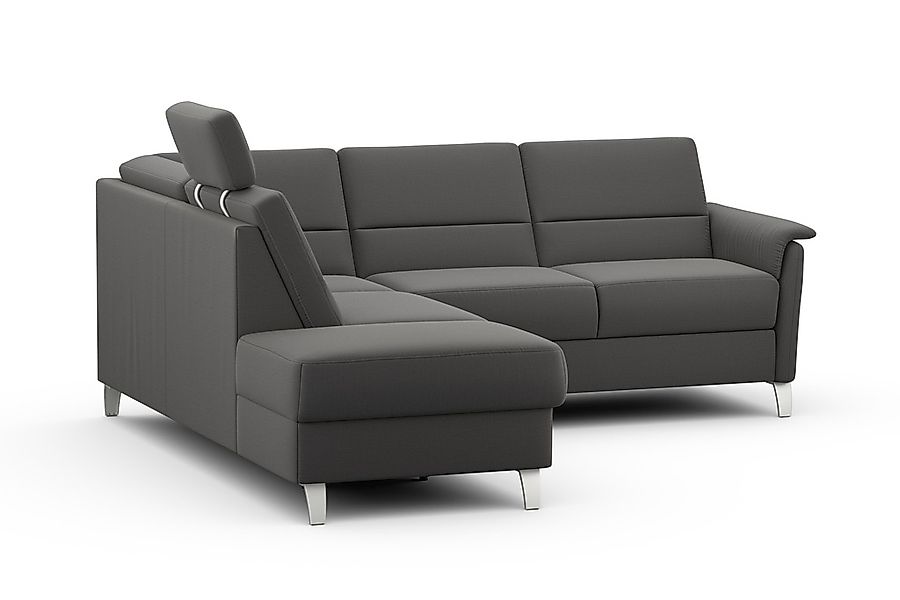 sit&more Ecksofa »Palmera L-Form«, Federkern, wahlweise mit Bettfunktion un günstig online kaufen