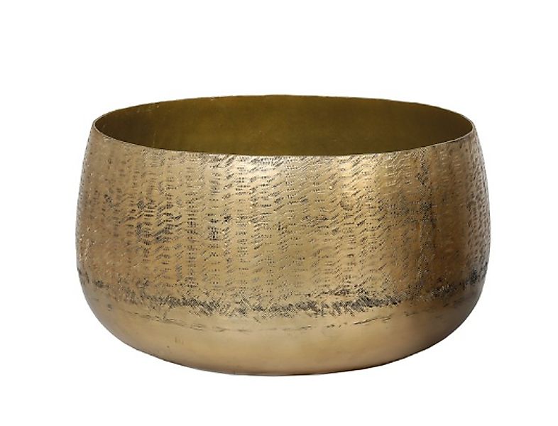 Diva Übertopf – Edle Schale in Antik-Gold, 34 cm Ø, 20 cm hoch günstig online kaufen
