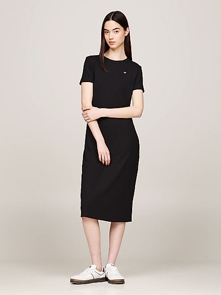 Tommy Jeans Jerseykleid "TJW RIB BODYCON MIDI DRESS", in gerippter Struktur günstig online kaufen