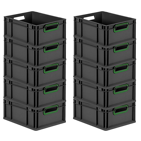 PROREGAL SuperSparSet 10x Eurobox Nextgen Color HxBxT 17x30x40cm 16 Liter G günstig online kaufen