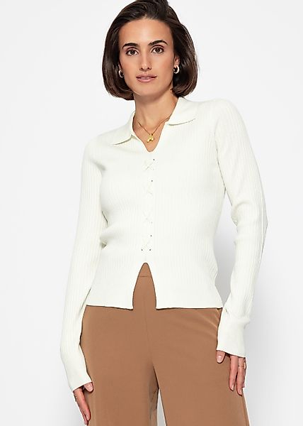 SASSYCLASSY Langarmshirt Geripptes Langarmshirt Damen mit günstig online kaufen