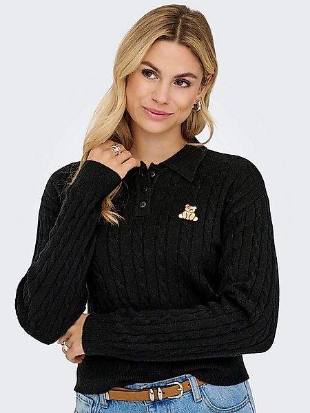 ONLY Strickpullover ONLKATIA LS CABLE POLO CC KNT günstig online kaufen