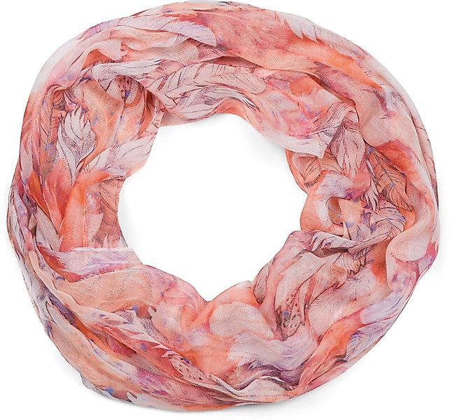 styleBREAKER Loop Loop mit bunten Federn, günstig online kaufen