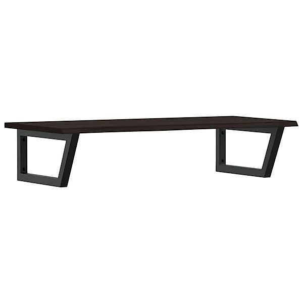 vidaXL Waschtischplatte mit Halterung Stahl und Massivholz Eiche 3302627 günstig online kaufen