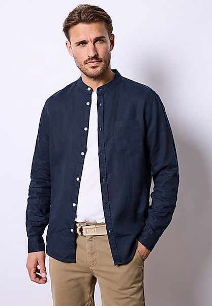 STREET ONE MEN Leinenhemd mit Knopfleiste günstig online kaufen