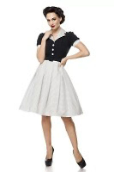 Schwarz-weißes Kleid mit Punkten günstig online kaufen