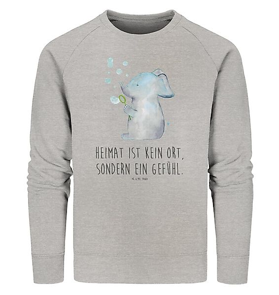 Mr. & Mrs. Panda Longpullover Elefant Seifenblasen Größe XL - Heather Grey günstig online kaufen