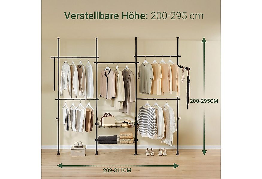 SoBuy Kleiderständer KLS04, Garderobenständer Kleiderschrank, verstellbares günstig online kaufen
