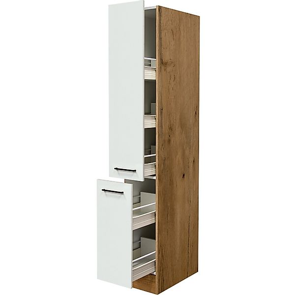 Flex-Well Exclusiv Küchen-Apothekerhochschrank Vintea 30cm Magnolie-Lancelo günstig online kaufen