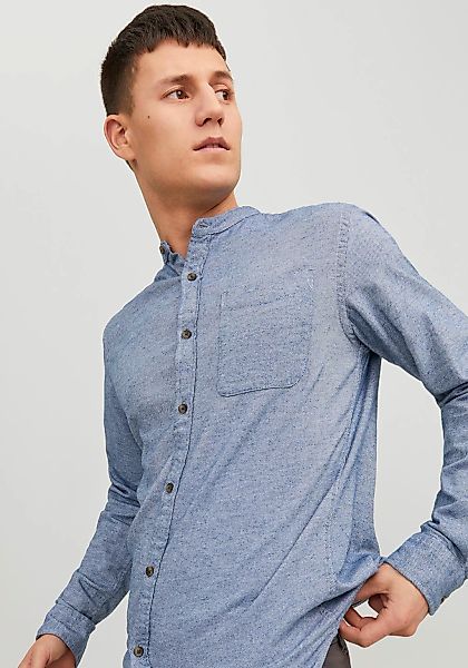 Jack & Jones Langarmhemd "JJEBAND MELANGE SHIRT LS SN" günstig online kaufen