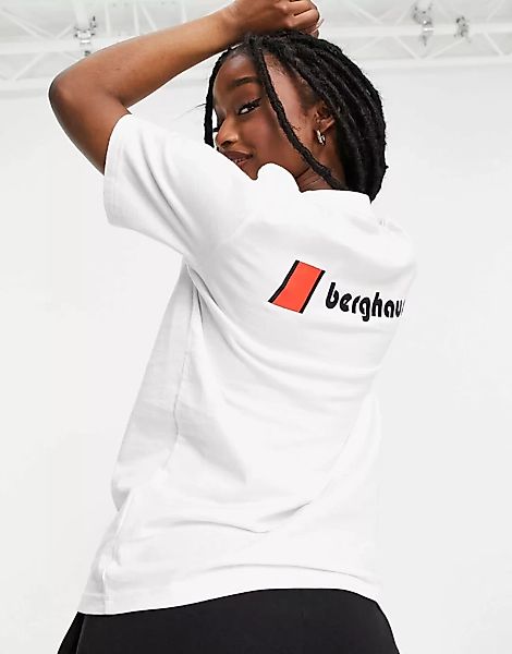 Berghaus – Heritage – Weißes T-Shirt mit Logo vorne und hinten günstig online kaufen