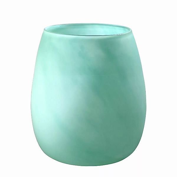home24 Sompex Vase Elsa Grün Glas Ø 27 cm illuminantsType günstig online kaufen