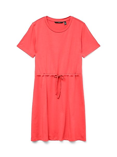 Vero Moda Shirtkleid "VMLUNA SS SHORT STRING DRESS JRS NOOS" Baumwollmischu günstig online kaufen
